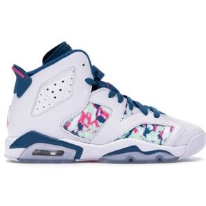 Jordan 6 Retro White Laser Fuchsia Green Abyss
